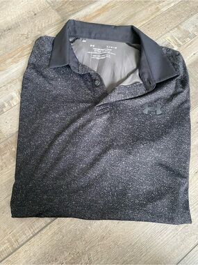 Under Armour Men’s Black Heathered Polo